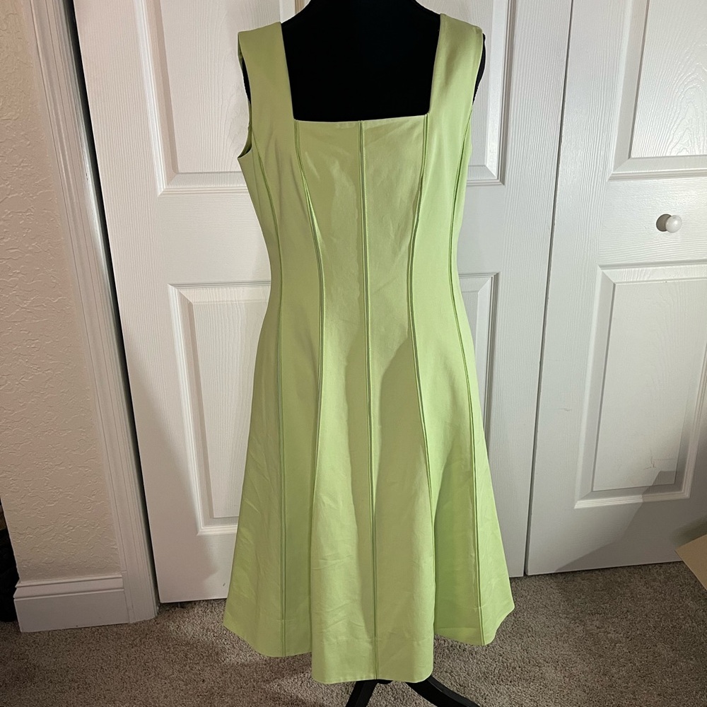 Lafayette 148 New York Mint Green Sleeveless Sheath Spring Dress Size 4 NWT